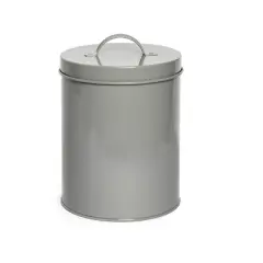 Park Life Designs 46 fl oz Jasper Treat Tin Dog Food Storage - Gray