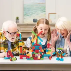 PICASSO-TILES Magnetic Tiles for Kids, 116PCS Hedgehog Playset, Construction STEM Building Blocks Educational Toy