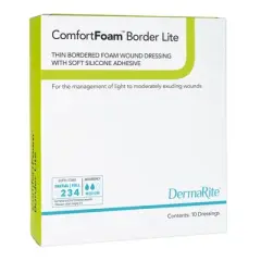 ComfortFoam Border Lite Thin Foam Dressing Square Polyurethane