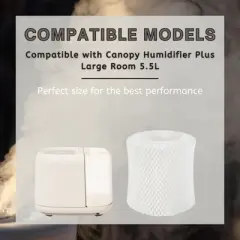 Nispira PLUS Wick Humidifier Filter Replacement for Canopy Plus Humidifier Only, Long-Last Wood Pulp, 3 Packs