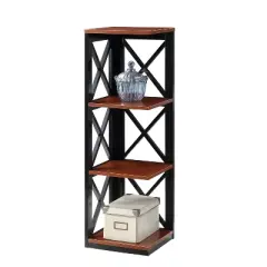 38.5" Oxford 3 Tier Corner Bookcase - Breighton Home
