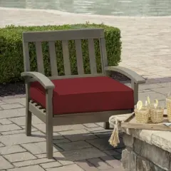 ProFoam Outdoor Deep Seat Bottom Cushion - Classic Red - Arden Selections