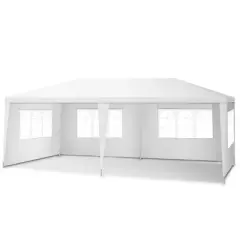 Costway Outdoor 10'x20' Canopy Tent Heavy Duty Wedding Party Sidewalls Window Carry Bag