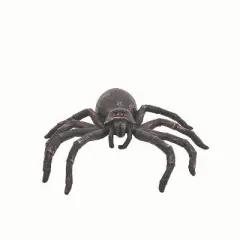 Fun World 1 ft Black Latex Tarantula Spider Decoration - Black