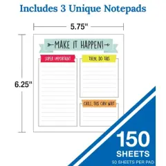 Carson Dellosa Education To Do List Variety Notepad Set