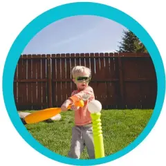 Botabee 32" Plastic Baseball Bats and 2.7'' 6 Baseballs