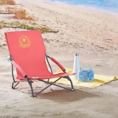 Maui and Sons Comfort Sling Back Bag Beach Camping Picnic Chair Coral