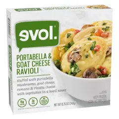 Evol Frozen Portabella and Goat Cheese Ravioli - 8.75oz
