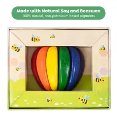 Tiger: Eco Crayons, 6 Rainbow Color, Ergonomic Crayons for Kids, Ages 2+