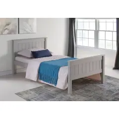 Twin Harmony Wood Platform Bed Dove Gray - Alaterre Furniture