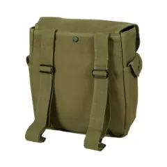 Stansport Duck Canvas Mussette Bag Olive Drab Green