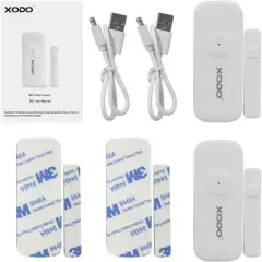 XODO DS1 2-Pack,Wi-Fi Security Smart Home  Alarm Sensor