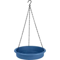 Nature's Way Bird Products Combo Cafe 2 in 1 Recycled Bird Bath and Tray Bird Feeder 2" Blue