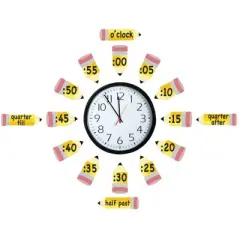 Eureka Telling Time Bulletin Board Set