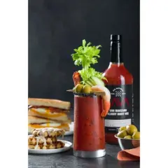 LAVA Premium San Marzano Bloody Mary Mix, No Added Sugar, Low Carb, Vegan, Gluten Free, 33.8oz (1-Liter) Glass