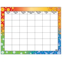 TREND Wipe-Off Calendar Chart, 22" x 28", Pack of 6