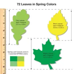 FreshCut Crafts Punch Out Paper Cutouts, Spring Shapes, Leaves, Butterflies & Flowers, 240 Pieces