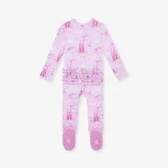 Infant Lilith Footie Ruffled Zippered One Piece - Posh Peanut