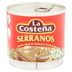 La Costena Serranos - 12 pack, 12 oz