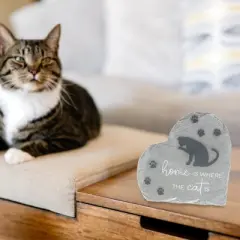 Pavilion Gift Company - Where The Cat Is - 6" Garden Stone - Stepping Stones and Pathways