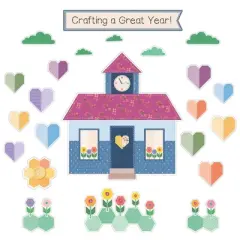 Carson Dellosa Education Crafty and Cool Crafting a Great Year! Bulletin Board Set, 64 Pieces