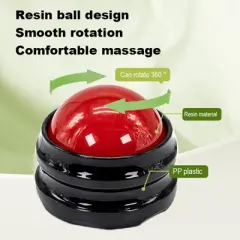 Evo Bytes Massage Roller Ball - Handheld Manual Body Massager - RED