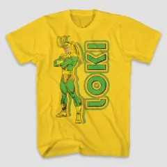 Men's Marvel Loki Short Sleeve Graphic T-Shirt - Gold XXL