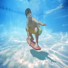 Swim Central 29" Underwater Swimming Pool Surf Board - Red