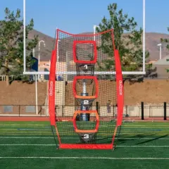GoSports 8 ft x 4 ft Football Training Vertical Target Net - Improve QB Throwing Accuracy