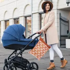 Itopfox 2-Pack Waterproof Wet Dry Bags for Diapers & Swimsuits, Reusable Organizer with Dual Zippered Pockets & Handle, 11.8x15.7 Inch