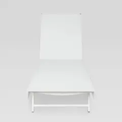 Salton Aluminum Chaise Lounge: Weather-Resistant, Adjustable Backrest - Christopher Knight Home