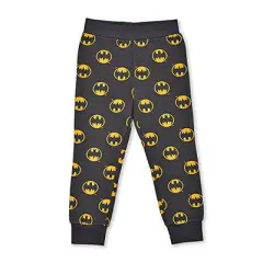 Warner Bros Boy's 2-Pack Retro Batman Graphic Pullover Hoodie and Jogger Pant Set for toddler