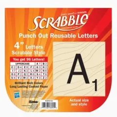Eureka&reg; Scrabble&trade; Deco 4" Letters, 96 Letters