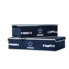 NFL Franklin Sports Dallas Cowboys Under The Bed Storage Bins - Large