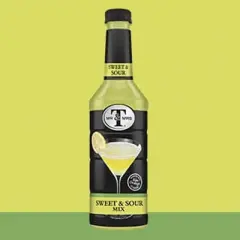 Mr & Mrs T Sweet & Sour Mix, 1L Bottle, 1 Pack &ndash; Premium Cocktail Mixer, Ready to Use