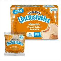 Smucker's Uncrustables Frozen Peanut Butter Sandwich - 7.2oz/4ct