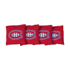 NHL Montreal Canadiens Corn-Filled Cornhole Bags Red - 4pk