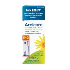 Arnicare Gel/MDT Value Pack by Boiron Homeopathic Medicine For Pain Relief  -  2.6 oz + 80 Gel+Pellet