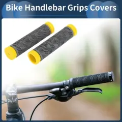 Unique Bargains Bike Handlebar Grips Covers 5.12" Gray 1 Pair