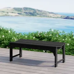 WestinTrends  Backless All-Weather Outdoor Bench for Patio Garden