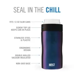 HOST Stay-Chill Beer Cozy Insulated Can Cooler