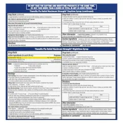 Theraflu Multi-Symptom Flu Relief Max Strength Day & Night Liquid - Honey Elderberry - 16.6 fl oz