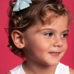 Girls' Jeweled Flower Screw Back 14k Gold Earrings - In Season Jewelry