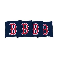 MLB Boston Red Sox Corn-Filled Cornhole Bags Navy Blue - 4pk