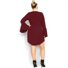 Women's Plus Size Ryan Dress - port  | CITY CHIC