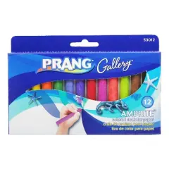 Prang Ambrite Paper Chalk Assorted Colors 12/Pack 6 Packs (DIX53012-6)