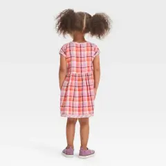 Toddler Girls' Plaid Dress - Cat & Jack&trade; Red/Pink/White