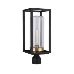 Craftmade Lighting Neo 1 - Light Post Light in  Midnight/Satin Brass