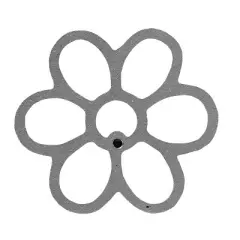 O'Creme Rosette-Iron Mold, Medium Daisy Cast Aluminum