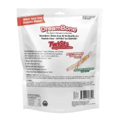 DreamBone Chicken Wrapped Twists Chews with Vegetable Dog Treats - 30ct/7.4oz